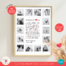 16-photo Polaroid collage with customizable text in Canva