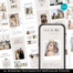 Canva Instagram story template featuring a wedding client testimonial for photographers.