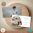 Vintage photography business card template for wedding photographers, customizable in Canva.