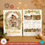 Holiday newsletter photo card Canva layout styled like a simple update.